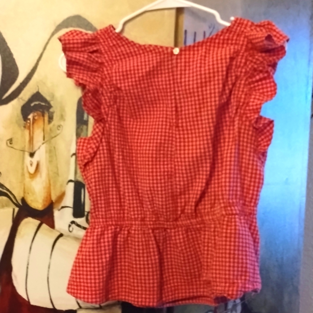 Women's plaid blouse